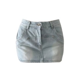 訂購美式超短牛仔裙  設計低腰包臀Y2K短裙 狂歡派對 牛仔短裙中心 SKJN014 訂購美式超短牛仔裙  設計低腰包臀Y2K短裙 狂歡派對 牛仔短裙中心 SKJN014